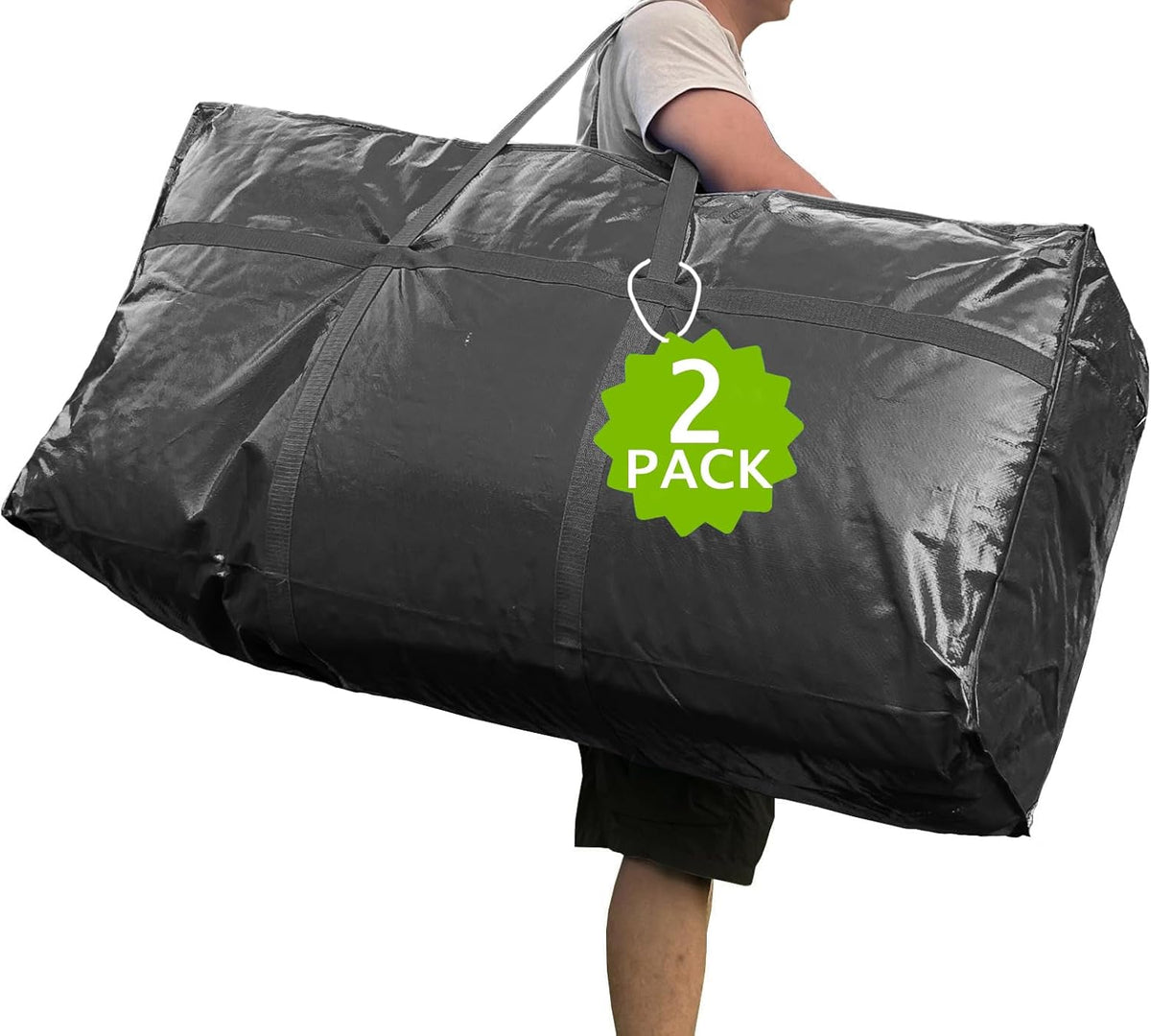 66 Gallon Extra Large Storage Bags, Huge Moving Bags Heavy Duty with Zipper and Stronger Handles
