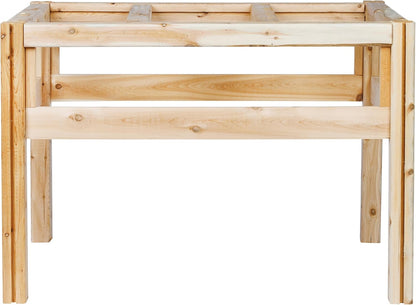 Greenes Fence Six Bucket Elevated Cedar Wood Garden Frame, 43 in. x 28 in. x 30 in. - Made in USA