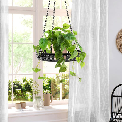 Metal Plant Hanger Indoor Outdoor, Plant Hanger for Indoor Outdoor Plants, Flower Pot Hanging Plant