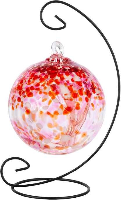 Dale Tiffany AC23212-D6 Rainbow Tree of Life Hand Blown Art Glass Ornament Witch Globe Gazing Ball