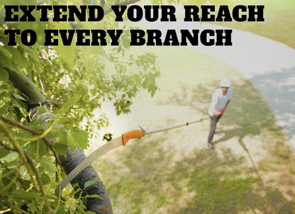 5-24 ft Pole Saw for Tree Trimming // Manual Telescopic Long Pole Tree Trimmer // Tree Trimming Saw