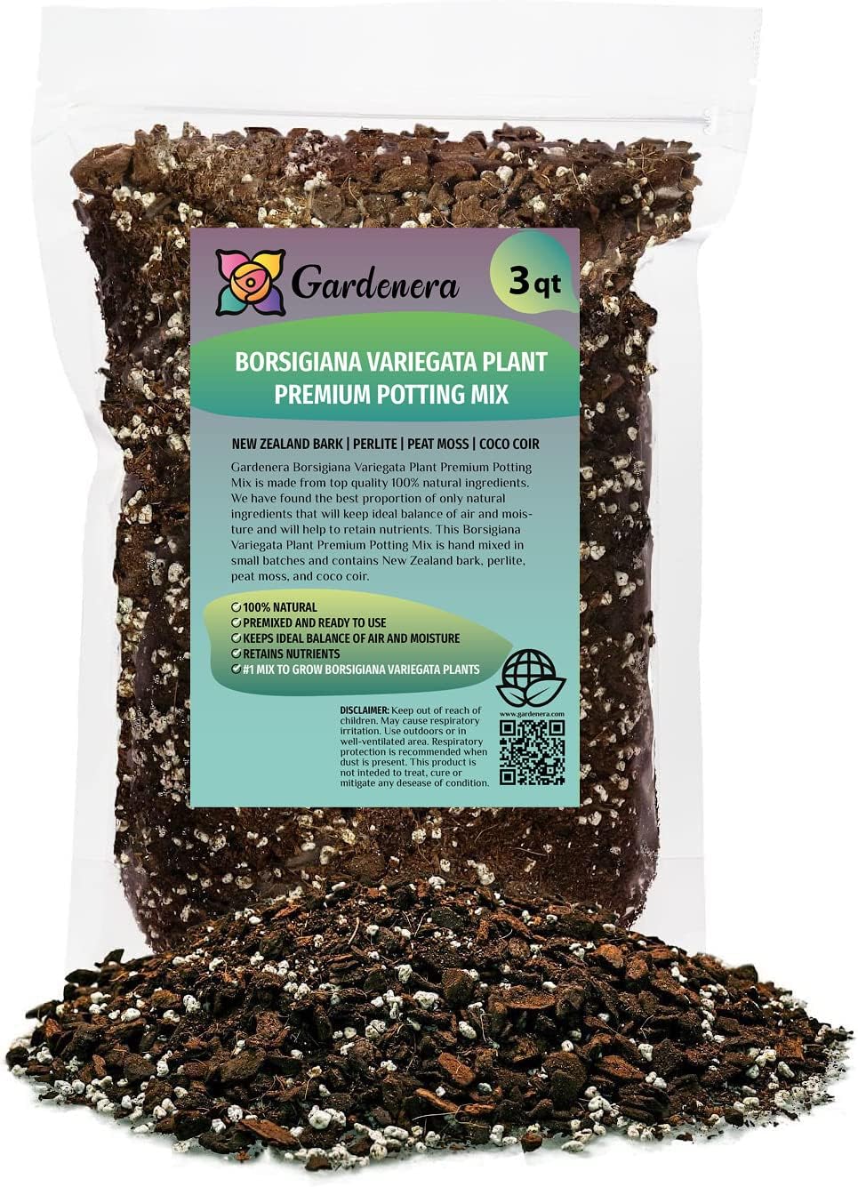 Premium Monstera Borsigiana Potting Soil - Enhanced Drainage and Aeration for Healthy Foliage by