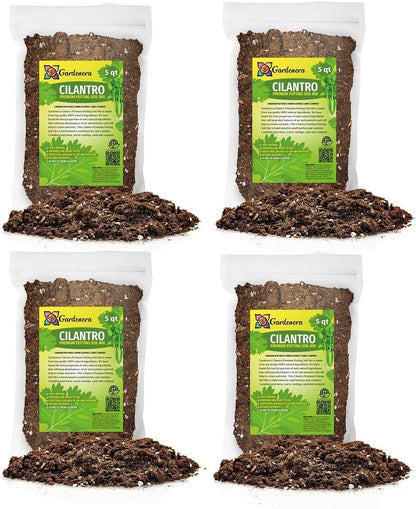 Gardenera Cilantro Plant Potting Mix - Unlock Rich Growth and Flavorful Leaves with Our