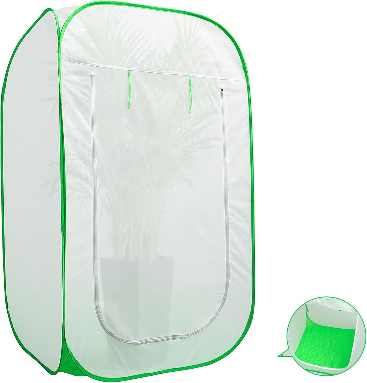 35 x 35 x 59 Inch Pop Up Winter Frost Plant Cover, Gardening Plants Freeze Protection Tent, Warm