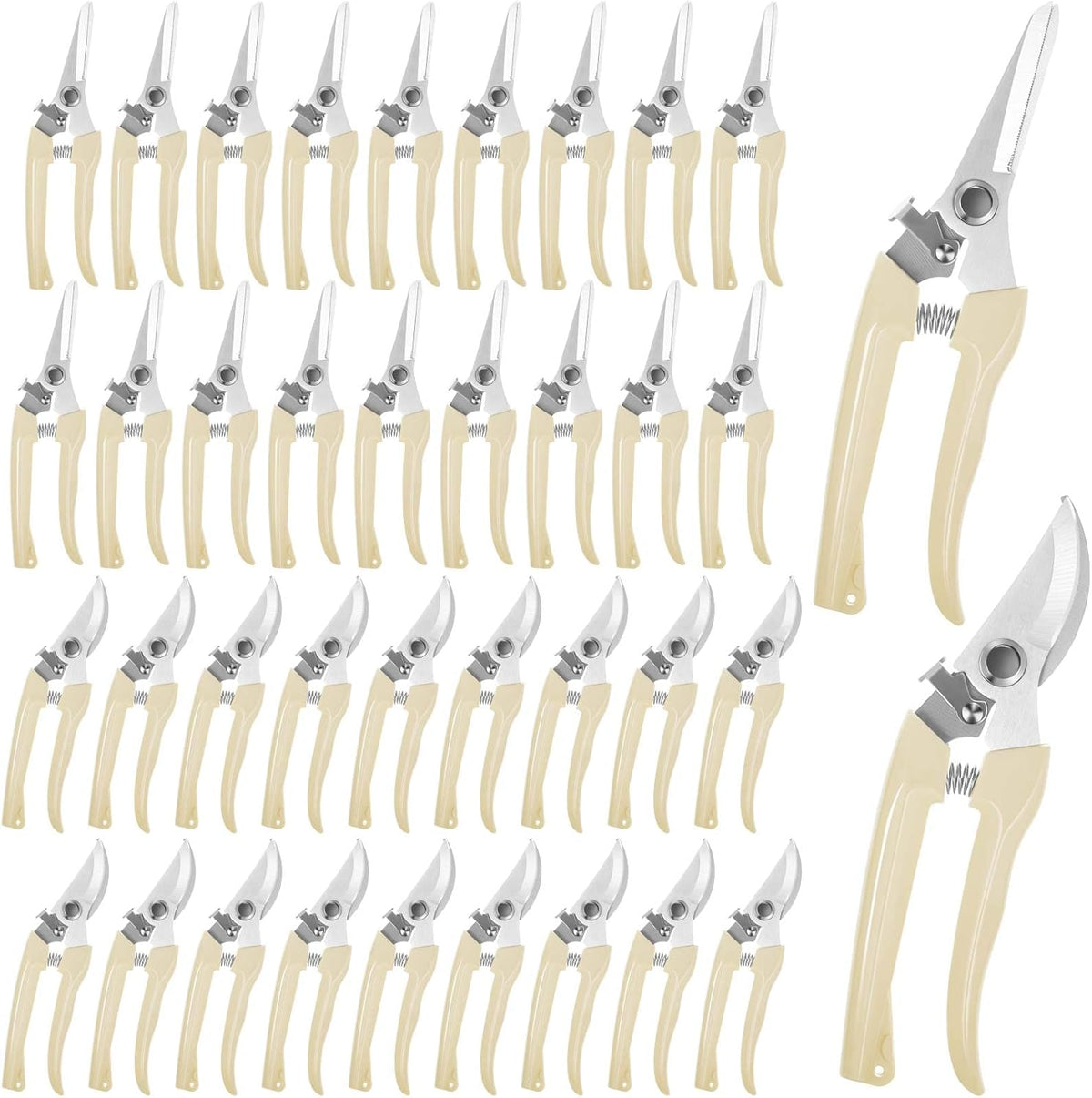 Amylove 24 Pcs Garden Flower Shears Pruning Scissors Heavy Duty Plant Scissors Garden Clippers Hand