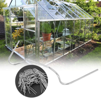 Mumusuki 50 Pack Stainless Steel Greenhouse Clips, Rust Proof Spring Clamps for Plexiglass Panels