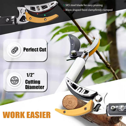 xixi-home 4.6-9.8 Ft Cut and Hold Pruners Long Reach Pole Saw Pruning Shears and Hold Bypass Pruner