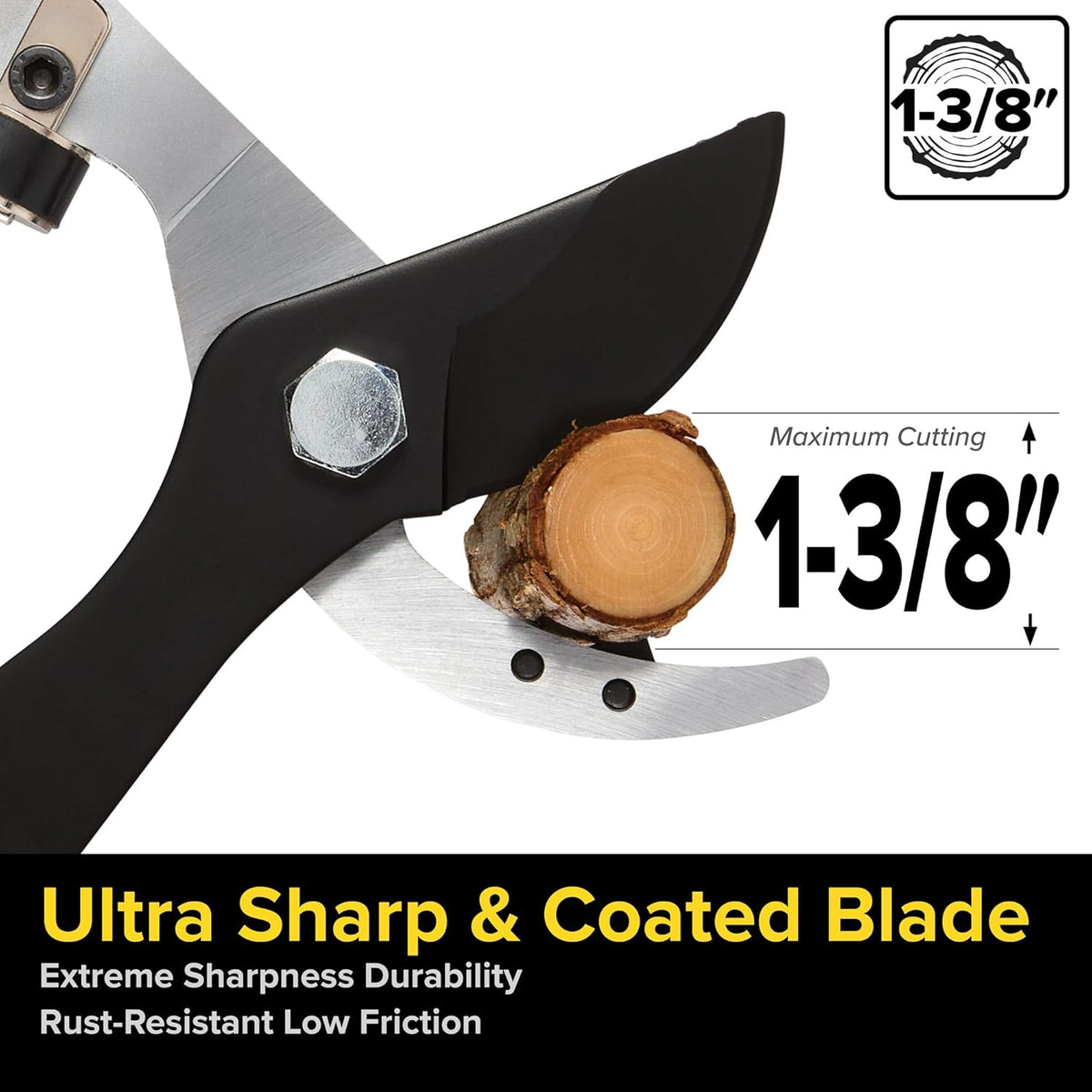 Jameson Professional 27" Bypass Lopper | 1-3/8" Cutting Capacity | Non-Stick Blade | Aircraft-Grade