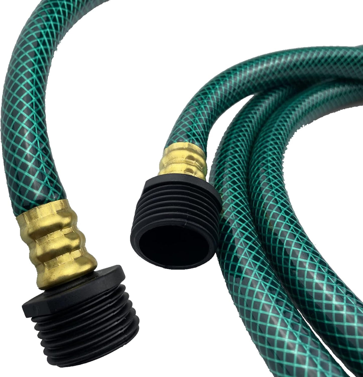 PVC Garden Hose 1/2 Inch, Flexible Water Hose with Male and Female Fittings, No Leaking, Heavy
