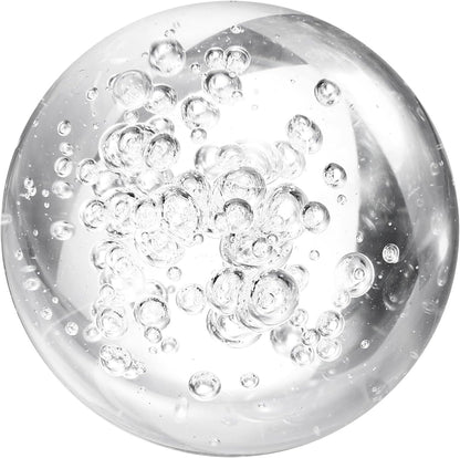 uxcell 60mm/2.4" Crystal Sphere Ball Bubble Glass Solid Decorative Sphere Crystal Ball Prop