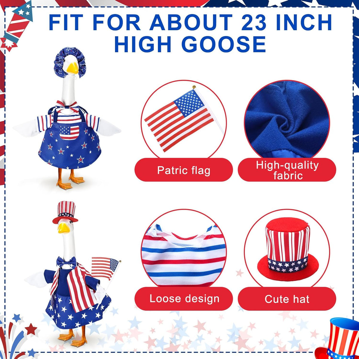 Abbylike Porch Goose Outfits Porch Yard Goose Outfits Clothes Costume Fits Large 23'' Cement for