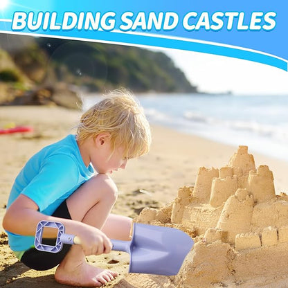 16" Wood Beach Sand Shovel Toys for Kids Adults, Heavy Duty Beach Toys Shovels for Sandbox Table