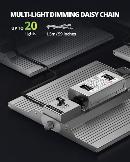 VIPARSPECTRA XS1000 Led Grow Light Compatible with Samsung LM301H High PPFD, Dimmable High
