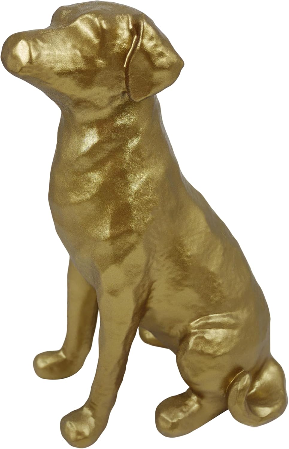The Labrador Sculpture 11.5x7x5.5 inches, Dog Statue for Home Decor Accents, Gold Lab Retriever
