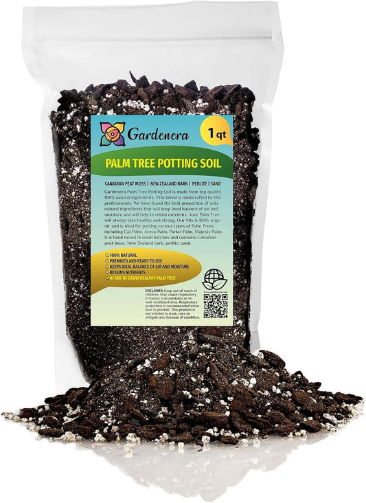 GARDENERA Palm Tree Potting Mix - The Ultimate Soil for Strong and Healthy Palms - Top Choice for