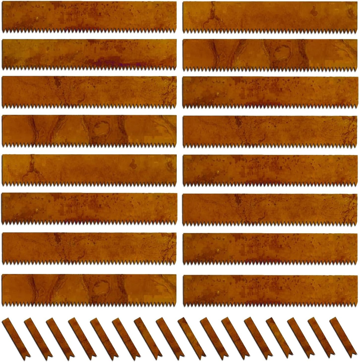 Cor-Ten Steel Landscape Edging with Rust Patina Finish, Pre-Rusted Cor-Ten Steel Landscape Edging