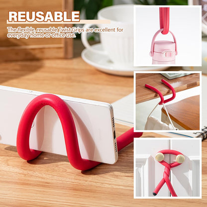 20 Pcs 17 Inch EVA Foam Twist Rubber Ties Reusable Bendable Cable Tie Straps Flexible Heavy Duty