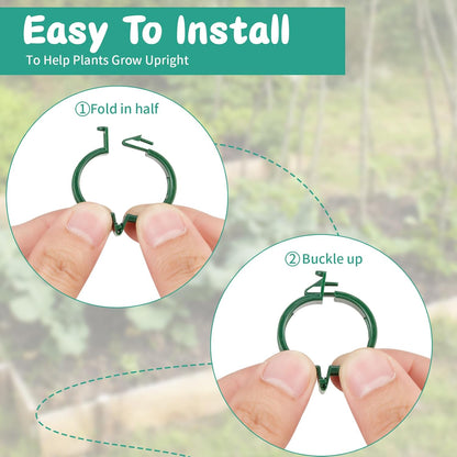 50 PCS Plant Support Clips, Tomato Vine Clips, Trellis Plastic Clips, Garden Vine Fixing Clips