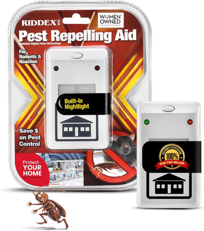 RIDDEX Plus Insect Repellent | Plug in, Mouse Deterrent - Pest Control for Defense Against Rats