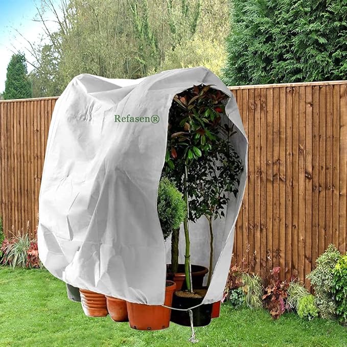 Plant Covers Freeze Protection,90”H X75”W 2.2oz Frost Blankets for Outdoor Plants Frost Cloth with