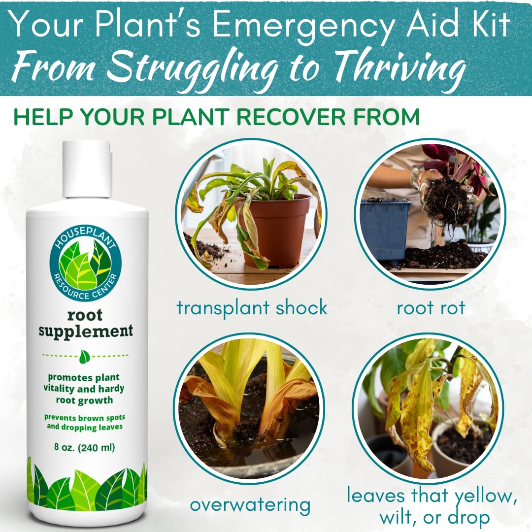 Root Rot Repair for Houseplants – Recovery Drops Root Supplement for Overwatering or Shock | Heals