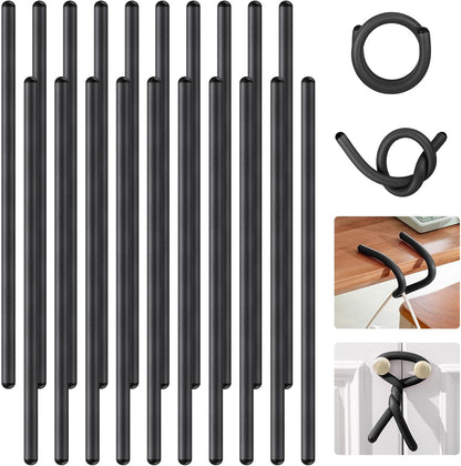 20 Pcs 17 Inch EVA Foam Twist Rubber Ties Reusable Bendable Cable Tie Straps Flexible Heavy Duty