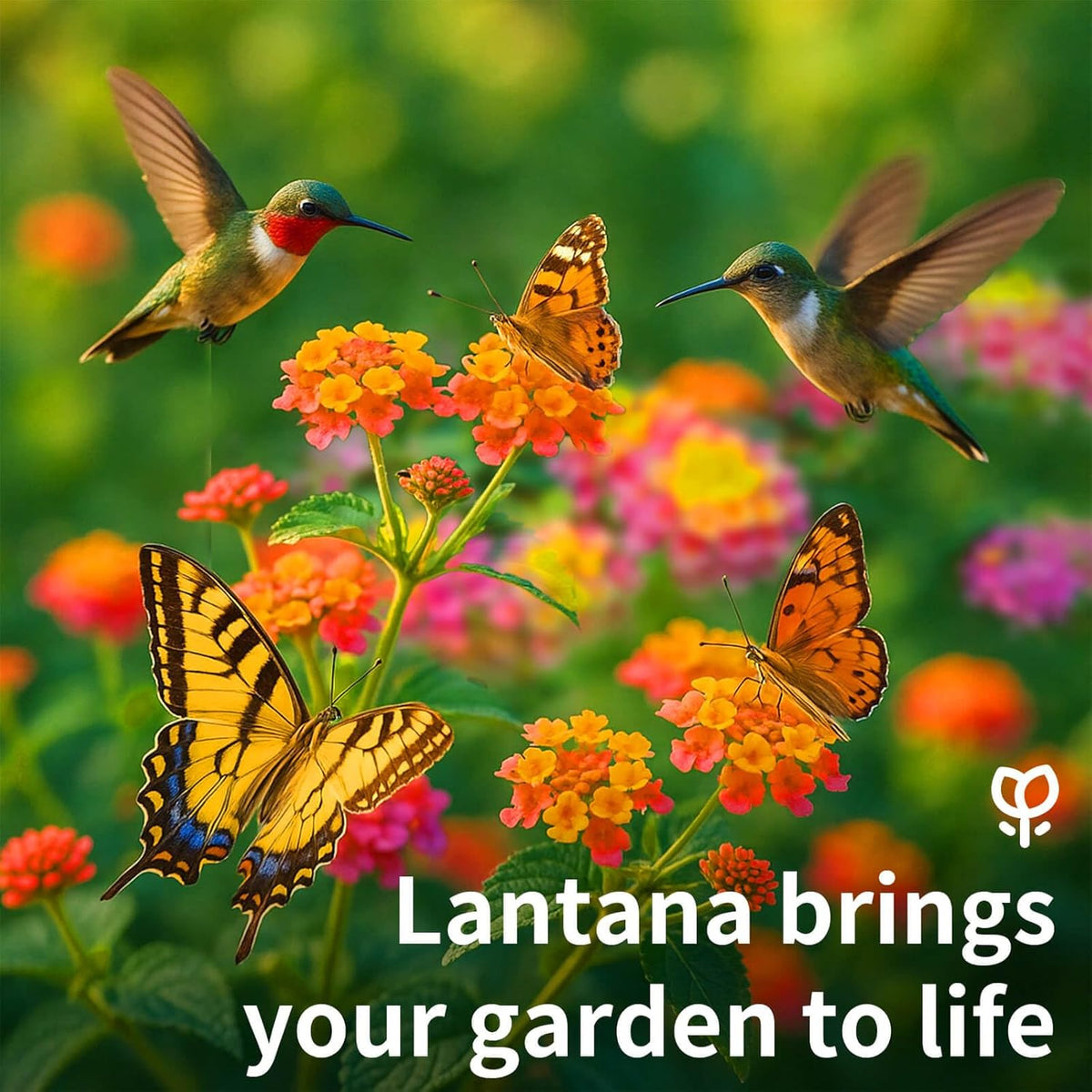 600 Lantana Flower Seeds – Colorful Perennial Seeds | Drought-Tolerant, Easy to Grow &
