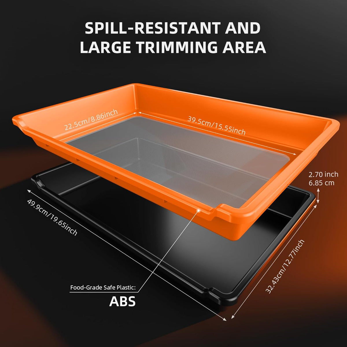 Spider Farmer Trim Tray Kit with Trimming Tray, 150 Micron Precision Screen, Bottom Harvest Bin