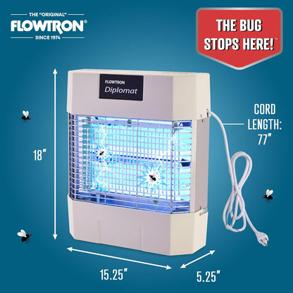Flowtron Indoor Bug Zapper | Electric Fly & Insect Killer with 80W UV Light, Pheromone Lure