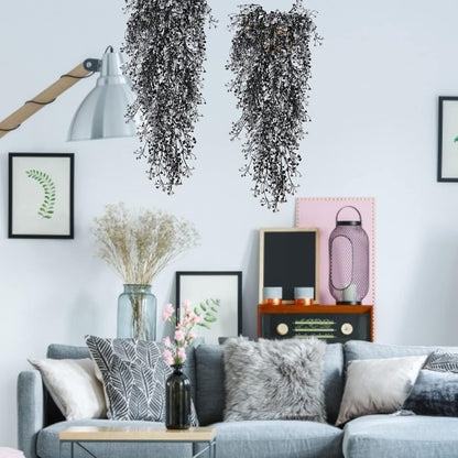 RECUTMS Artificial Hanging Plants 4 Pcs Fake Ferns Artificial Plants Large Faux Hanging Plant Wall