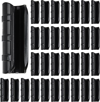 50 PCS Greenhouse Clips 3/4 inch Plastic Greenhouse Clamps 20mm Black ABS Snap Clamp Tube Clip