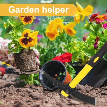 3 Packs 15 Inch Garden Pick Axes with Fiberglass Handle，Hand Pickaxe, Cast Steel of Pick Axes Head