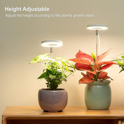 LORDEM Grow Light, Full Spectrum LED Plant Light for Indoor Plants, Height Adjustable Growing Lamp