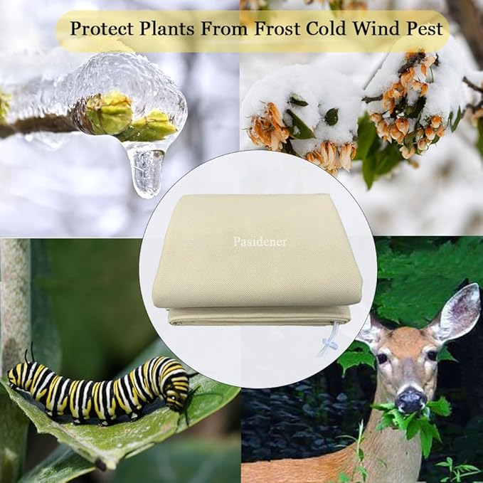 Plant Covers Freeze Protection 2.8oz 2 Packs 70"x60" Winter Tree Covers Frost Blankets for Outdoor