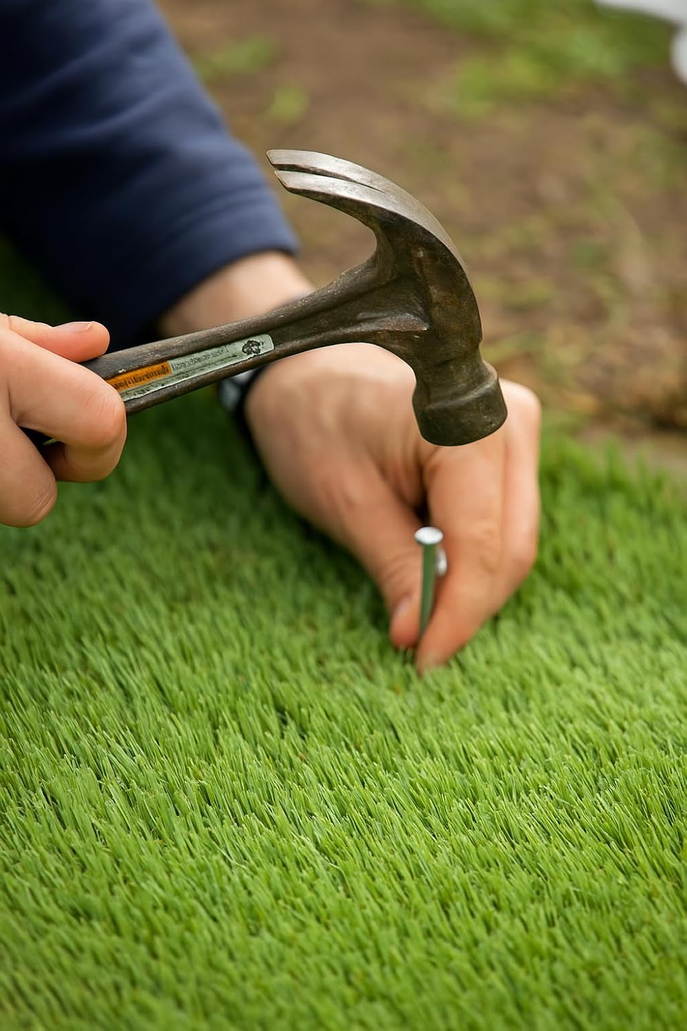 Turf Nails 6'' Galvanized - 140 Pack, Heavy-Duty Fasteners for Synthetic Grass, Landscaping, and
