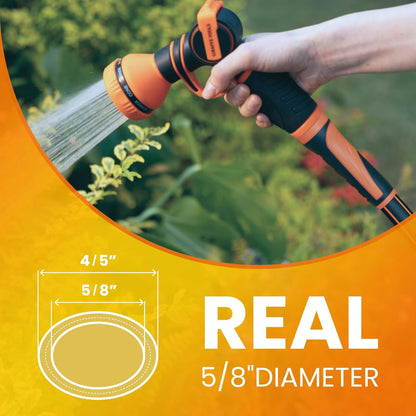Giraffe Tools Garden Leader Hose 10ft x 5/8", Short Water Hose Heavy Duty, Flexible, Lightweight