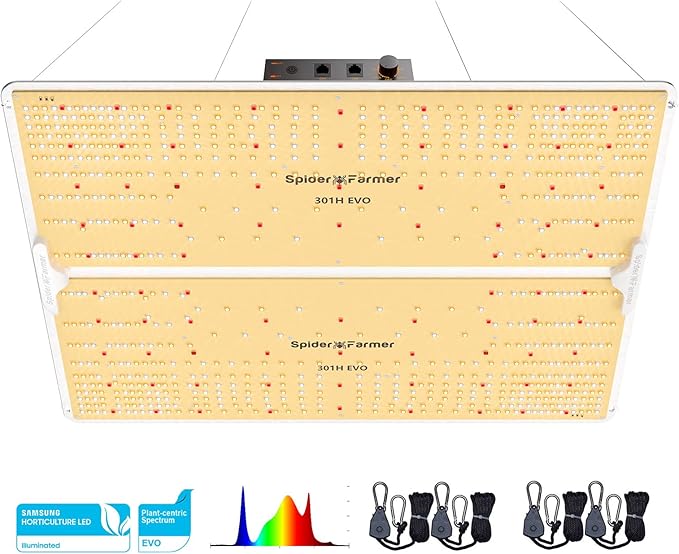 Spider Farmer SF4000, Samsung LM301H EVO Led Grow Light, Full Spectrum Plant Lights, 450W Dimmable