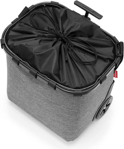 reisenthel carrycruiser Twist Silver - Portable Shopping Trolley with Sturdy Aluminum Frame