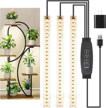 LED Grow Light Strips, Grow Lamps for Indoor Plants Full Spectrum 3000K, 72 LEDs Plant Light with