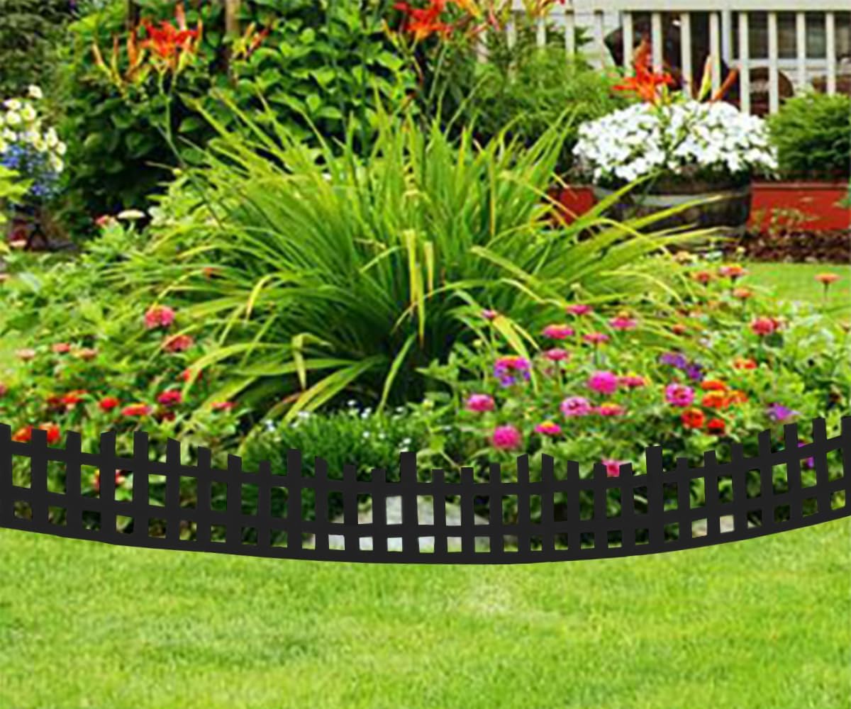 Garden Edging 33FT, Landscape Edging Borders [Extra Tall 4.9IN ] Flexible Lawn Edging Kit with