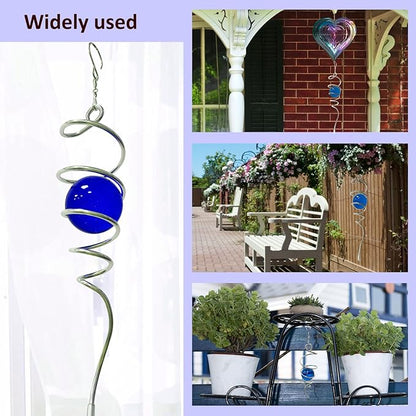 Wind Spinner Tail Gazing Ball Spiral Tail Wind Spinner Stabilizer Sun Catcher Visual Illusion in