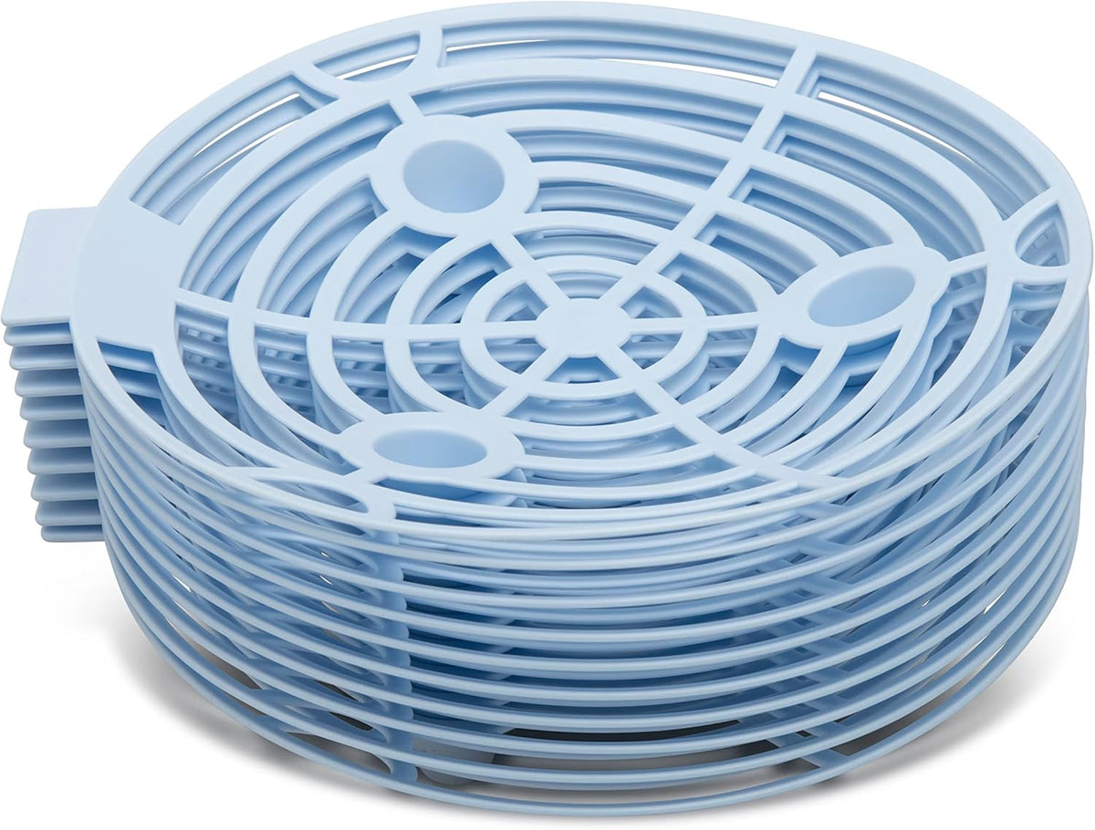 Melon Cradle 10 Pack - Blue, Lightweight, and Reusable Plastic Melon Support for Fruits and