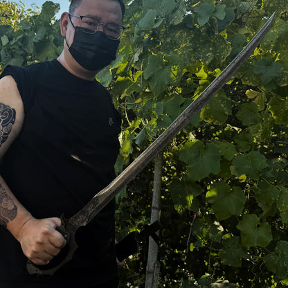 High Manganese Steel Blade Machete for Cutting Trees Heavy Duty Full Tang Outdoor Survival Hunting