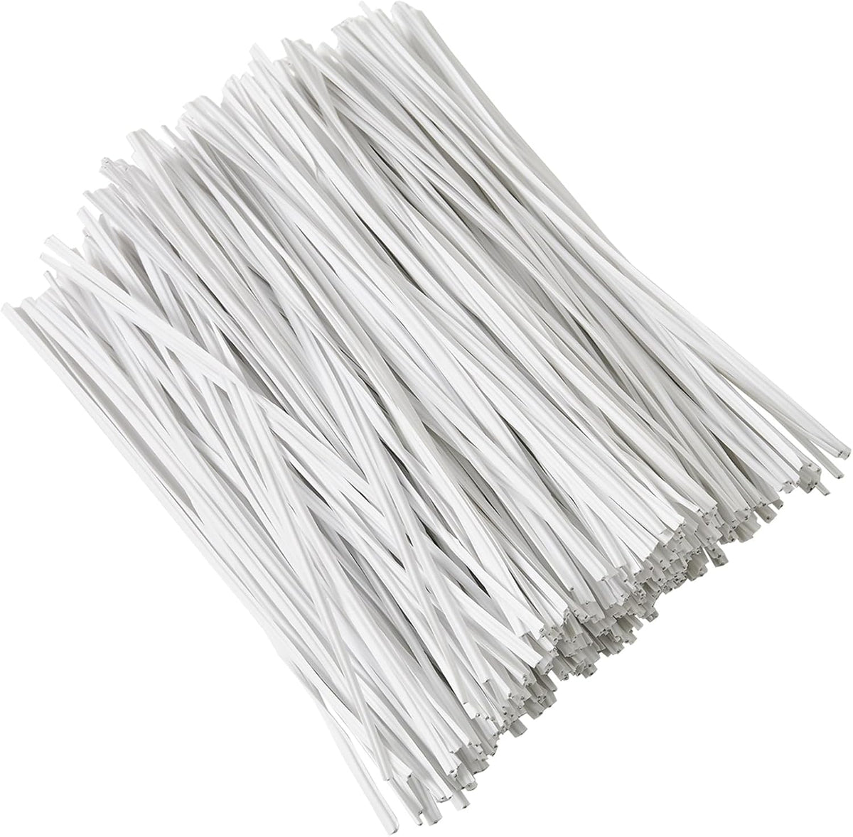300 pcs 5 inches White Plastic Twist Ties, Cable Ties, for Bags, Gardening Tools