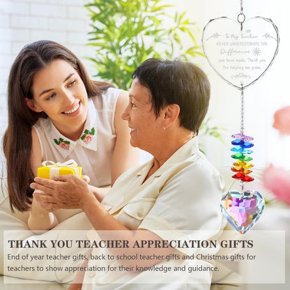 Teacher Appreciation Gifts, K9 Crystal Suncatcher Teacher Gifts for Women, Teachers Retirement