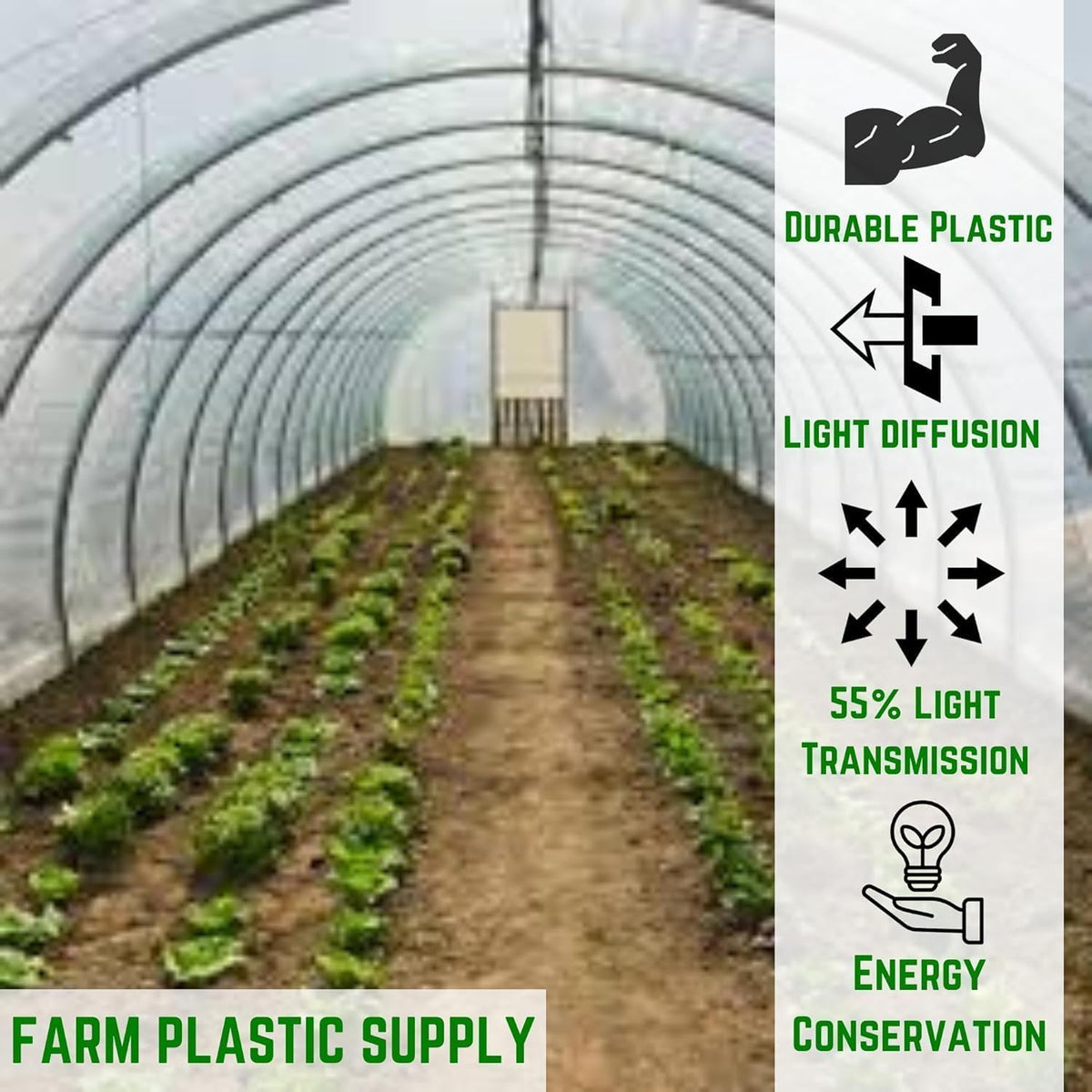 Farm Plastic Supply - Protective Clear Overwintering Plastic Film - Overwintering Film, 6 Mil Clear