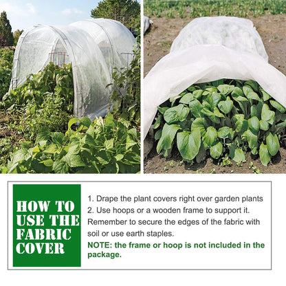 Valibe Plant Covers Freeze Protection 10 ft x 30 ft Floating Row Cover 0.9oz/yd² Garden Fabric