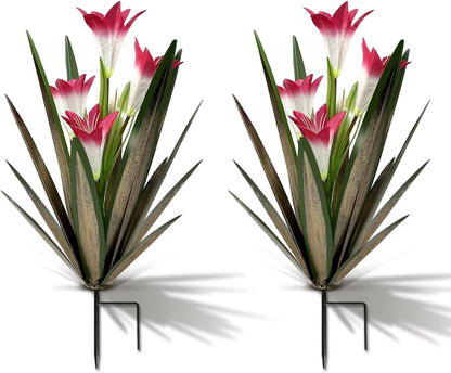 Homight Metal Agave Plant Outdoor Decoration Lily Mexican Yard Art Garden Gift Home Decor Hand