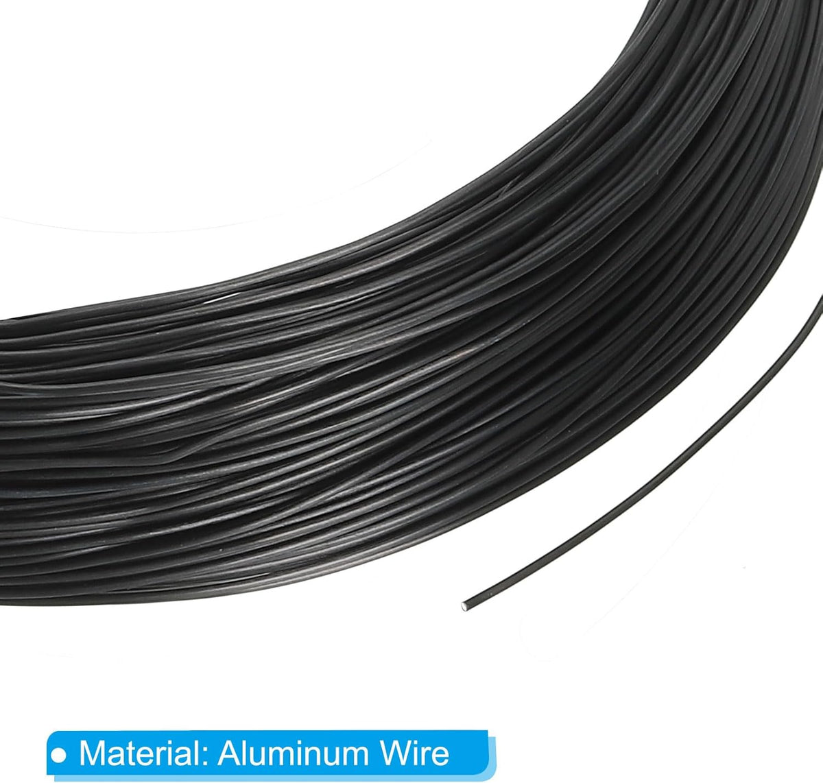 PATIKIL 1mm x 374ft Bonsai Training Wire,Floral Wire Stems Anodized Aluminum Tree Wire for