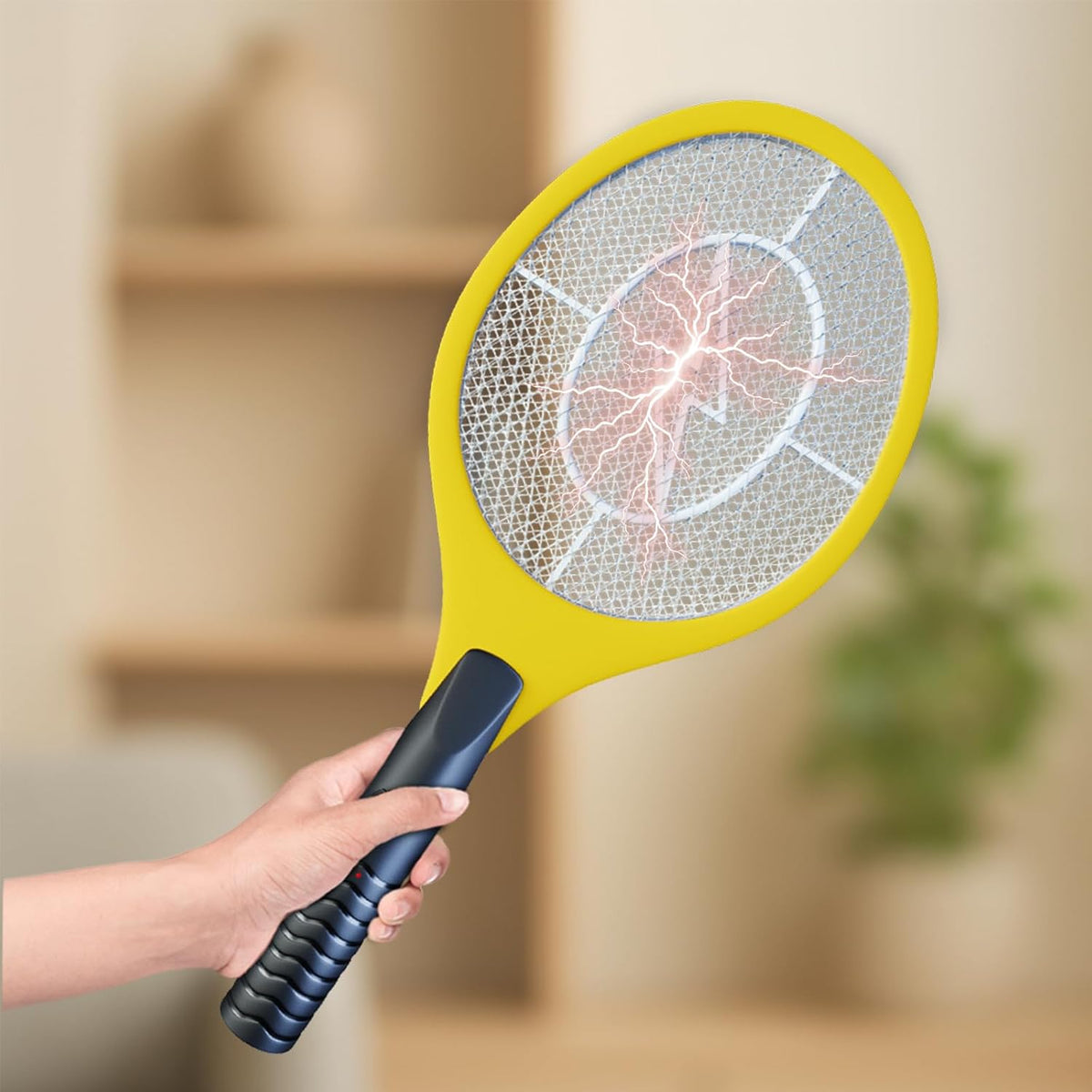Bug Zapper 18" Electric Fly & Mosquito Swatter Racket - Outdoor/Indoor Killer for Flies